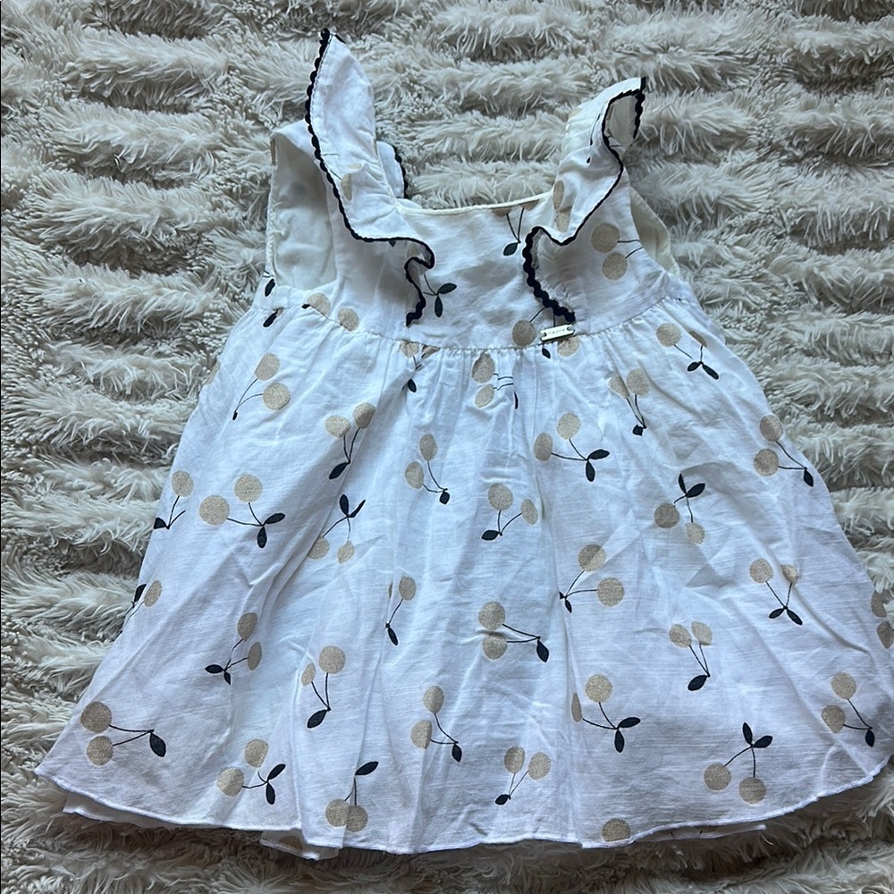Mayoral Ivory Dress with Elegant Floral Accents
